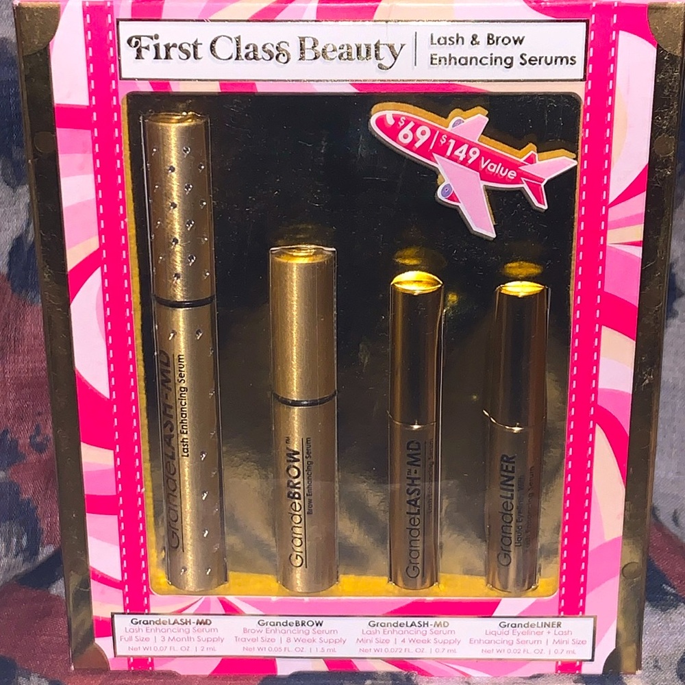 Grande Cosmetics First Class Beauty Lash & Brow Enhancing Serums BNIB Not Used
